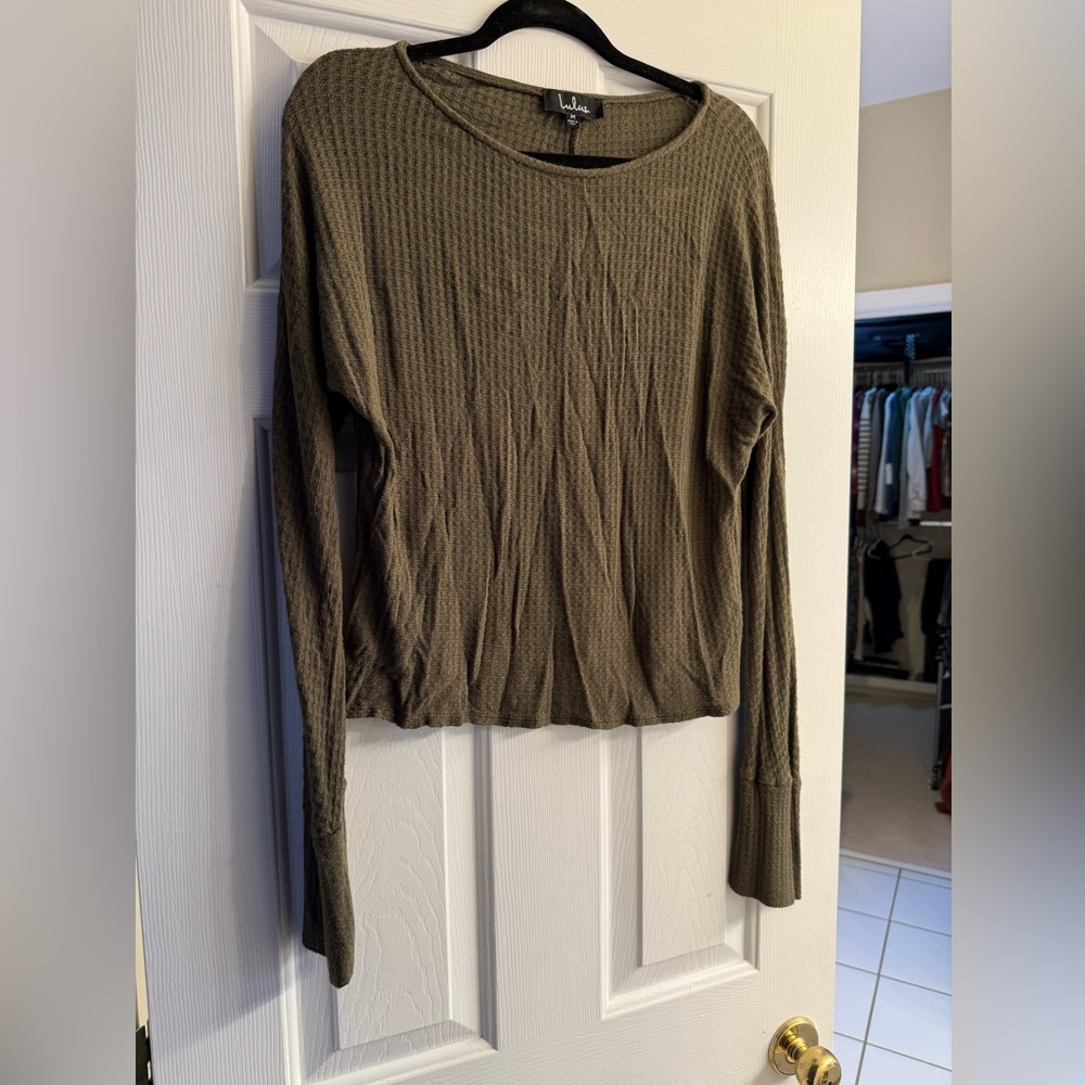 Lulus | Waffle Knit Cropped Top